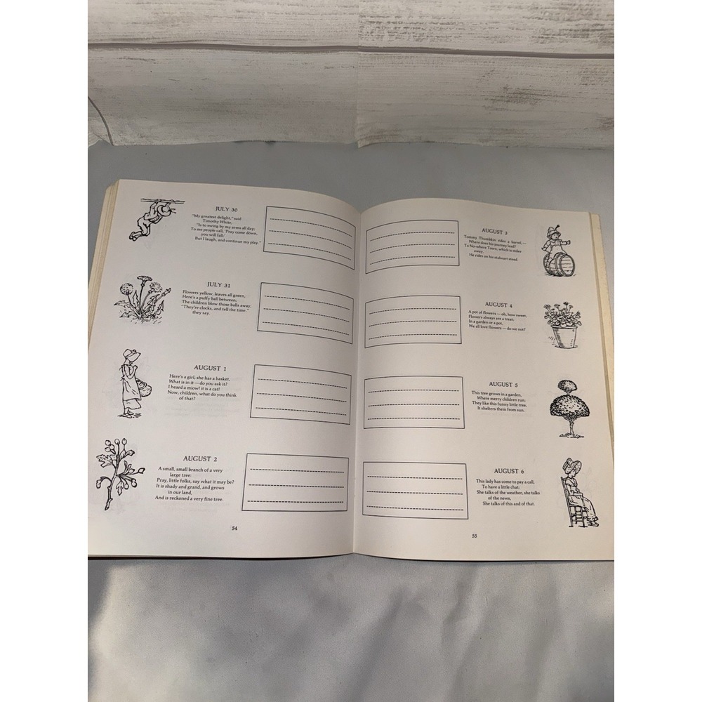 Kate Greenaway's Birthday Coloring Book‎ Coloring Books Blue Cover 1974 - Picture 6 of 8